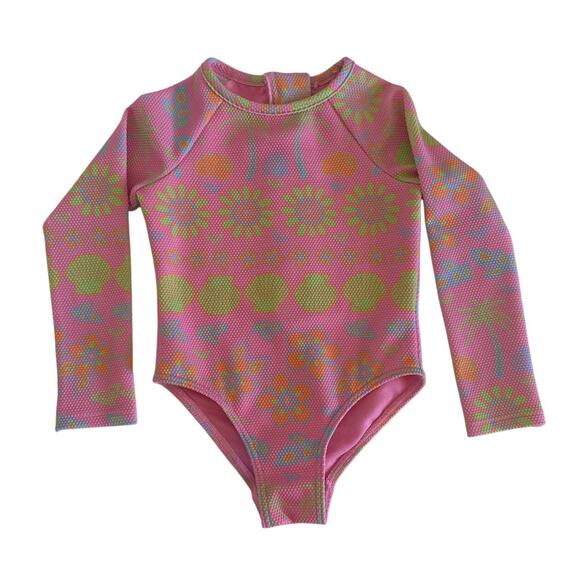 Roxy Toddler Long Sleeve Onesie Swimsuit Size 2T - Picture 1 of 3